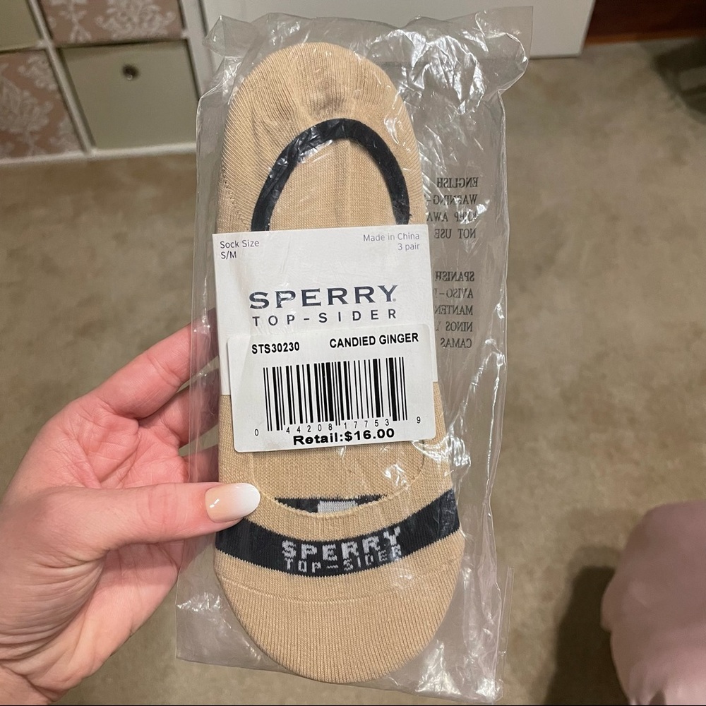 Sperrys Top Sider no show socks - unopened, never worn.